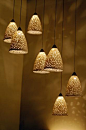 Porcelain ceiling lights