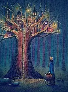 我愿意被她的彩铅插画温暖治愈...