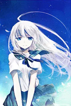 封面素材-校服女插画-汤圆创作