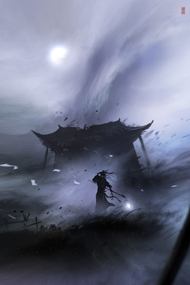 庙小妖风大_逐夜__插画师作品_涂鸦王国...