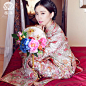 莲喜中式婚礼新娘手捧花扇子 秀禾服龙凤褂原创手工婚庆摄影团扇-淘宝网