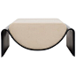 Minimalist Asa Pingree Eclipse Fiberglass Upholstered Ottoman on Chairish.com