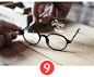 安森玖复古小圆框潮人眼镜 时尚男女款可调节平光镜 TR90可配近视-淘宝网