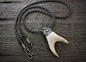 Viking Knit Antler necklace by ~Waldgeist86 on deviantART