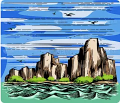 岩石,地形,海滩,风,海岸线,波浪,泻湖,河流,石头,绘制