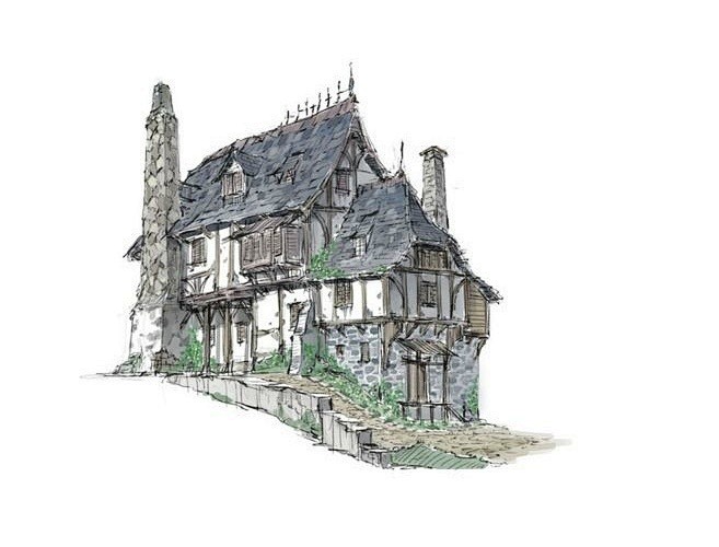 中世纪的房屋建筑