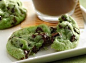 mint chocolate chip cookies. YUM. by dee
