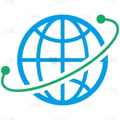 常规内容-图标系列简约感地球网格图标元素