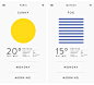 Weather app on App Design Served