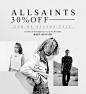 [WIZWID] ALLSAINTS 30% OFF : 올세인츠 2016 S/S 신상품 시즌오프세일!