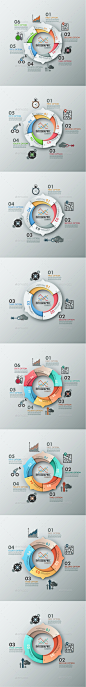 Modern Infographic Options Banner (8 Items) - Infographics