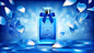 Free Vector | Elegant glass bottle for women perfumes