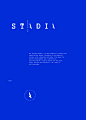 Stadia : art platform Stadia identity and web page
