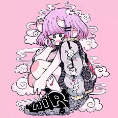 好俏皮的马克笔画，贼有个性 : 本文转自微信公众号：798手绘网，ID：shouhui798 来自Crisalys Chile的绘画 先用马克笔手绘 再用电脑进行后期处理 她的绘画色彩丰富 风格俏皮可爱 角色们也透过静止的画作 展露出鲜明各异的性格 CFW+，服装全行业尽在