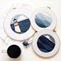 Nautical embroideries by Sarah K. Benning: 