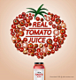 鲜榨果汁广告海报 番茄西红柿