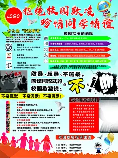 最新原创校园欺凌宣传海报
