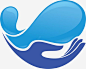环保logo素材png免抠素材_新图网 https://ixintu.com 抽象 水滴 手 环保logo 标签标识 logo设计 logo 创意