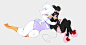 Daisy Duck and Minnie Mouse
