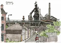 国外大师建筑手绘 素描 速写 绘画 (1)