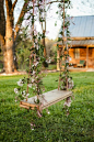 Weddings - Ceremony / Reception / A swing made for wedding portraits