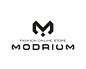 Modrium标志设计 服装 时装 时尚 黑白色 M字母 简约 现代 商标设计  图标 图形 标志 logo 国外 外国 国内 品牌 设计 创意 欣赏