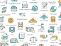 78 Fintech Icons - Icons : A collection of 78 Finance Icons - This set is perfect for your Finance or Fintech startup, but of course there are many other uses! Great for financial blogs, bitcoin news site, crowdfunding apps & so much more! Concepts in