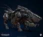 Horizon Zero Dawn - Behemoth, Lennart Franken : I was responsable for the highres model and detailing of the platings and destructable parts. <br/>Nazz Abdoel was responsable for the highres model, detailing and mechanical engineering of the inner b