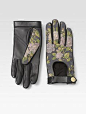 Quilted Leather Driving Gloves