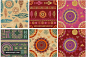 部落民族风设计元素Boho &amp; Ethnic set. Patterns icons 设计模板 