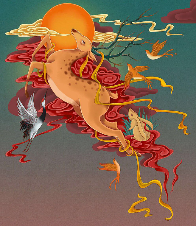 九色鹿 画本  敦煌 佛故事
