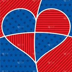 矢量,明亮,抽象,心型,美国国庆日,商务,请柬,事件,贺卡,传单