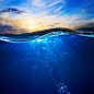 水波 水面 水纹 波浪 海面 海水 气泡 阳光