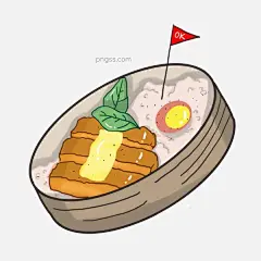 卡通手绘鸡排饭插画图片大小2500x2500px 图片尺寸931.32 KB 来自PNG搜索网 pngss.com 免费免扣png素材下载！便当#大鸡排#荷包蛋#胡椒粉#鸡排饭#卡通手绘#美食#美味#米饭#青菜#烧烤#