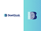 Dost Bank bank db logo wallet touch logo fingerprint finger card branding bank logo banking logo app