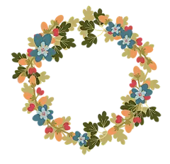 美丽的花环PNG免抠图