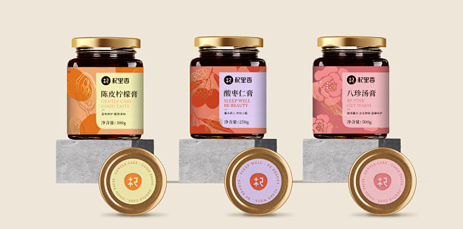 食品膏方瓶装包装设计 | HugoStu...