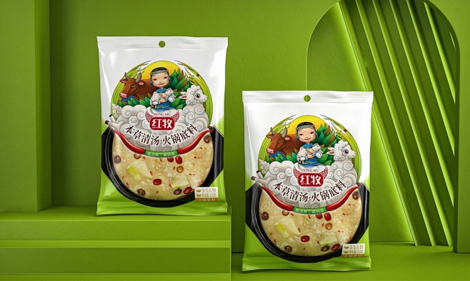 红牧火锅底料蘸料—徐桂亮品牌设计