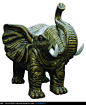 雕塑铜像大象