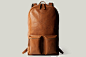 Leather rucksack/backpack. Fits up to a 15" MacBook Pro. Handmade in Italy. | hard graft