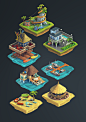 Isometric graphics: City Island 2 on Behance