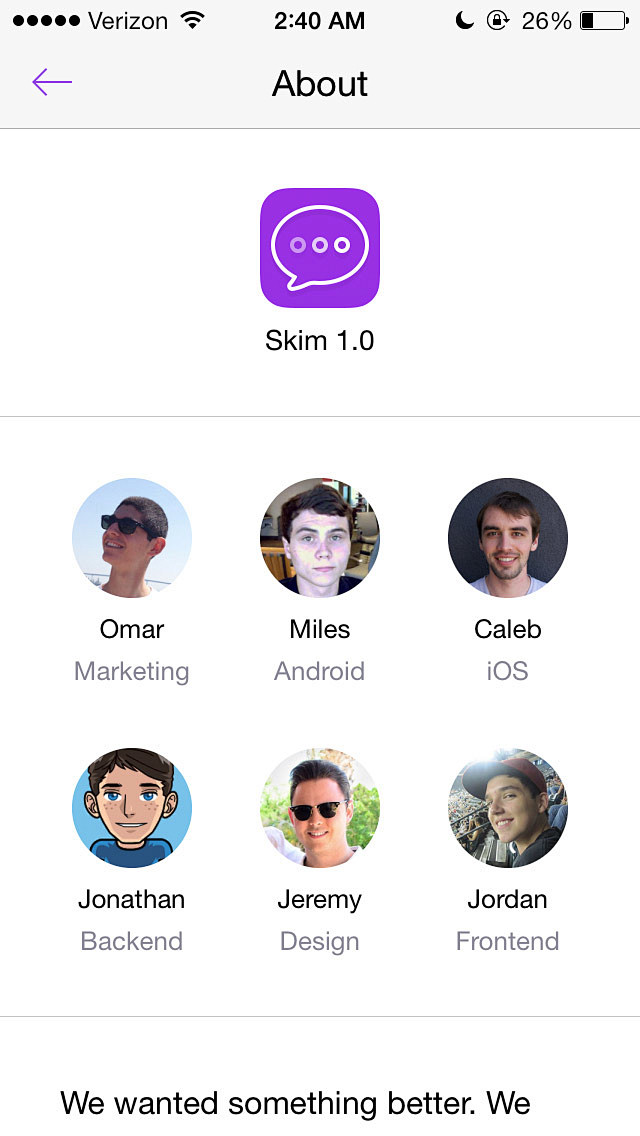 Skim社交应用ios7风格 - 手机界...
