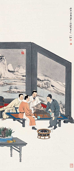 波斯猫AAA采集到名画3--工笔画人物