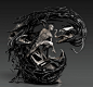 spiderman, BinJie.Lee - : I am very honored to participate in the production of the spiderman statue. I am mainly responsible for 3D production and 3dRender ,  Thank you very much Queen Studios