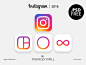 Instagram logo in PSD format