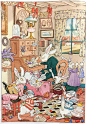 这不仅是图画书，更是寻宝图 : 《白兔夫人》是《爱丽丝漫游奇境》的白兔番外篇，作者吉尔·巴什莱以仙境世界一位...