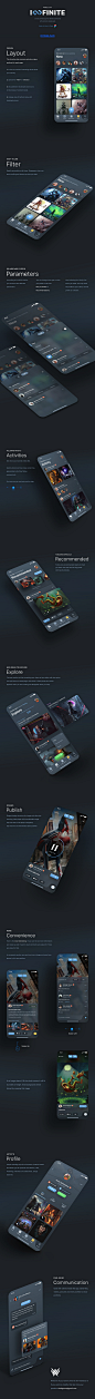 Infinite Portfolio UI Kit on Behance