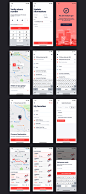 JUBER - Car Booking mobile UI Kit : UBER - Car Booking app is a full featured mobile UI Kit for getting started for taxi app based on Uber, Grab & Go-Jek apps. The package containing tons of useful elements and components to create mobile apps. It als