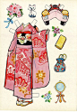 Kimono paper dolls: 