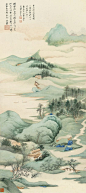 Zhang Daqian (Chang Dai-chien, 1899-1983) - SHIMMERING LAKE AND MOUNTAIN COLOURS.: 